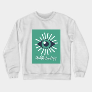 Ophthalmology in green Brafdesign Crewneck Sweatshirt